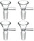 4 Pack Glass Bowls with 14mm Size, Reusable Bowl Piece Water Bowls, Durable and Easy to Clean Bowl Piece for Water Pipes, Oil Rigs and Accessories ﻿