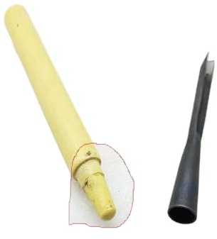 0.6-1.4cm V Type Tap Exposedness Triangle Chisel Woodworking Chisels Woodcut Knife FOR Carving Blank Tools(10mm x 1pcs)