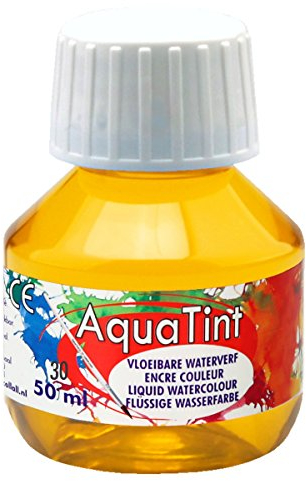 Unbekannt Wasserfarbe flüssig - Aquatint hochpigmentiert 50ml gelb
