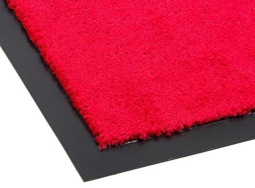 Schmutzfangmatte CANDY - Rot - 0,90m x 1,20m | 5 Farben | 5 Größen | 100% Polypropylen | 2.710g/m² | Sauberlaufmatte | Türmatte | Fußmatte | Schmutzfangläufer | Sauberlaufteppich
