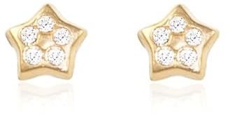 Baby stern 3.5 mm Ohrstecker - Gelbgold 18 Karat (750) - Geschenkbox - Garantiezertifikat