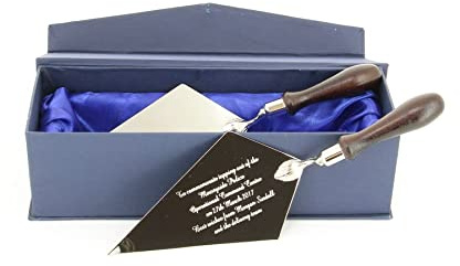 A1 PERSONALISED GIFTS Engraved Silver Plated Trowel