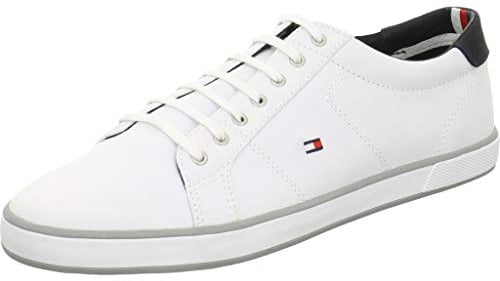 Tommy Hilfiger Mens H2285arlow 1d Fm0fm00596 Low-Top Sneakers, White, 8 UK