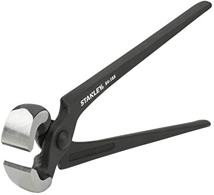 STANLEY Kantenzange (250 mm Länge, hochwertiger Stahl, geschliffene Backen und Schneiden, ISO 9243/DIN 5241) 2-84-185