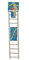 Happy Pet Wooden Bird Ladder 11 Step Durable Hanging Swinging Climbing Perch Fun Interactive Exercise Playing Cage Accessory for Parrots Cockatiel 200g