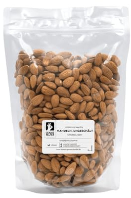 Bremer Gewürzhandel Mandeln, natur, Nüsse ganz und ungeschält, 1kg