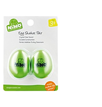 Egg Shaker Set NINO540GG-2, Grass Green, 2 pcs