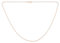Bling Jewelry Chaîne Émaillons Fins De Singapour 1.5 Mm 020 Gauge Pour Femmes Collier Plaqué Or Rose .925 Argent Sterling Fabriqué En Italie 16 Pouces