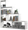 Bricohabitat F00530301003_WHITE Libreria, 145 x 29 x 145