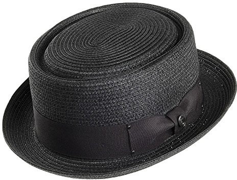 Jaxon & James Pork Pie Toyo -Strohhut - Schwarz - M