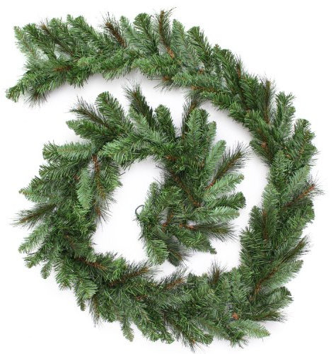 WeRChristmas Victorian Pine Christmas Garland Pvc Decoration, 9 feet - Green