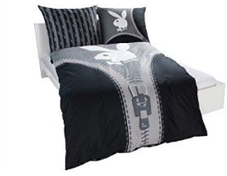 Bettwäsche Playboy Bunny Zipper 135 x 200 cm 80 x 80 cm NEU Geschenk WOW - All-In-One-Outlet-24 -