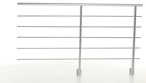 DOLLE Geländer-Set mit Handlauf aus Aluminium PAB 91 - Balkongeländer - Treppengeländer - Ergänzungspackung (66,99€/m) für Innen und Außen