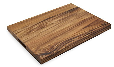 Ironwood Gourmet Tabla de cortar de madera de acacia grande, 61 x 45,7 x 3,8 cm