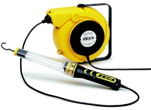 5907/328 24V AVVOLGICAVO CON LAMPADA PORTATILE FLUO 328 24 V ZECA