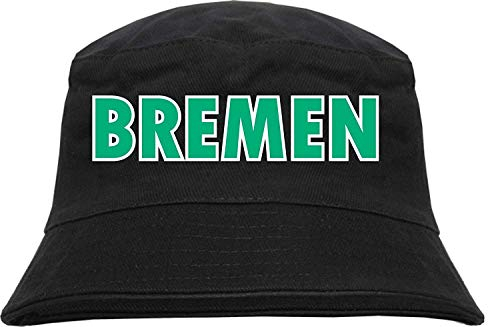 HB_Druck Bremen Fischerhut - Bucket Hat Blockschrift grün Weiss