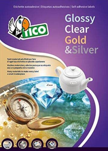 Tico GL4-6342 Klebeetiketten, oval, 63 x 42 mm, A4, 1800 Stück