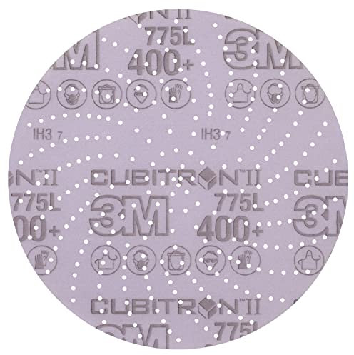 3M Cubitron il Disco con Supporto in Film 775L, 152 mm, 400+, Sabbia Pulita, 50 Dischi per Confezione