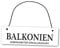 Homeyourself Metallschild Balkonien anerkannter Erholungsort 25 x 8 cm aus Alu Verbund (Alu, Kunststoff) für In- und Outdoor Deko Schild Dekoschild Wandschild außen und innen