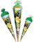 Schultüte - Traktor - Farmer - 22-85 cm - Größe wählbar - mit Holzspitze - 6 eckig - Tüllabschluß - Zuckertüte - Roth - Spitze aus Holz - Jungen Mädchen - T..