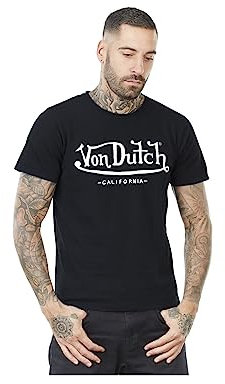 Tee Shirt Homme 100% Coton, T Shirt Homme First, Col Rond, Regular Fit, Noir, Taille M