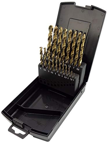 NORTOOLS Drill Bit Set 19 PCS M35 5% Cobalt Drill Bits Hss-G Metal for Stainless Steel iron etc 1.0-10mm x 0.5mm
