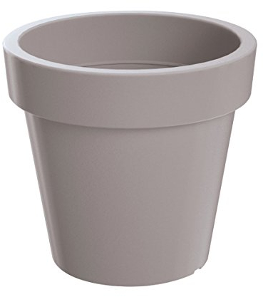 Erhard-Trading Blumentopf Valencia Pflanztopf Übertopf Blumenkübel Kunststoff Mocca Ø 29 cm