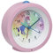 TFA Dostmann 60.1033 Analoger Kinderwecker Kindermotiv Sweep-Uhrwerk (Rosa mit Batterien)