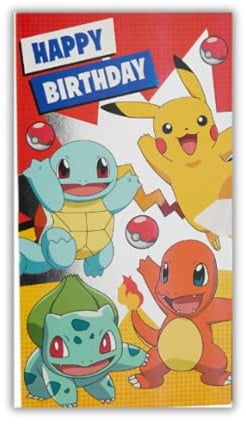 Danilo Promotions Pokemon Offizielle Geburtstagskarte, Happy Birthday, Multi, PK019,210 x 290 mm