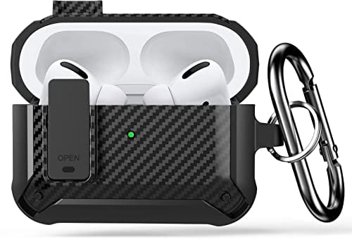 Lopnord für Airpods Pro 2/1 Hülle mit Verschlussdeckel, Stoßfeste Hülle Kompatibel mit Airpod Pro 2 Hülle für Männer Frauen, Robuste Hülle für Air Pods Pro/Pro 2 Ladecase (Airpod Nicht Enthalten)