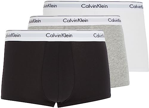 Calvin Klein Jeans Boxer Uomo, Pacco da 3, Multicolore (Black/ White/ Grey Heather), XL