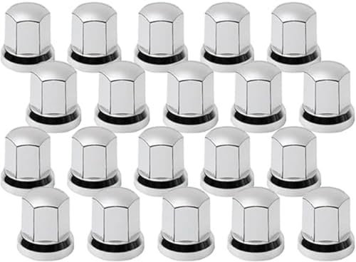 60 ein. Universal Chrom Muttern Abdeckung für Radmuttern LKW Anhänger Höhe 54 mm Chrom Muttern Abdeckungen (SW32)