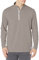 Costa Del Mar Voyage Performance Technischer Langarm-Pullover mit Viertelreißverschluss, Grau, L