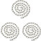 LEDSone Vintage Style 3-Pack Metal Chain – 100cm Iron Thread with 10x15mm Links Both-End Carabiners for Pendant Hanging, Safety Barriers, and Outdoor, Indoor & Garden Décor