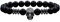 Uloveido Totenkopf-Armband – natürliche schwarze weiße Steinperlen, verstellbar, elastisch, Punk, Gothic-Stil, Skelett-Armbänder für Männer und Frauen, Ehemann, Freund, Gebetsschutzarmband Y4240,