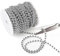 Perlenband,15m Perlenkette,perlengirlande für Weihnachtsbaumschmuck&Christbaumschmuck&Weihnachtsdeko&Silberhochzeit Deko,mit 0.6mm Durchmesser,Silber
