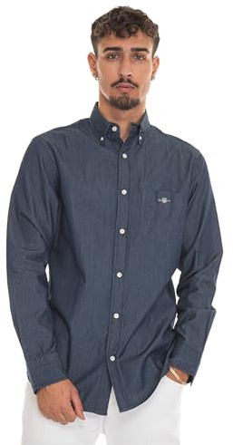 GANT Herren REG BD Hemd, Dark Indigo, 4XL
