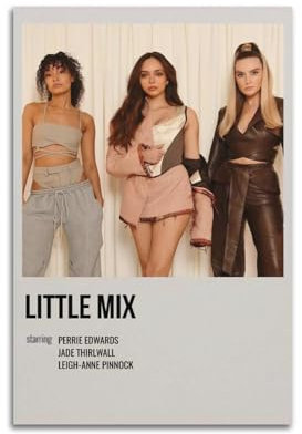 Terp Little Mix Poster, Wandkunst, Poster, Geschenk für Freunde, Schlafzimmer, Wohnzimmer, Dekoration, modern, ästhetisch, ungerahmt, 30 x 45 cm