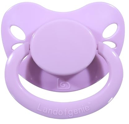 Landofgenie Schnuller in Erwachsenengröße Großer Saugerschild Schnuller Lila