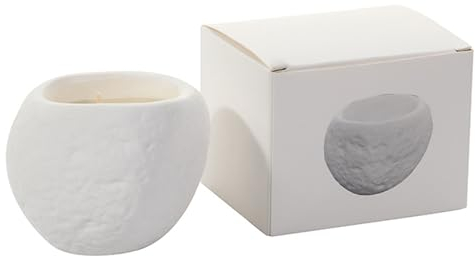 Bolosa® Duftkerzen aus Sojawachs, Duftkerze Kardamom, Jasmin, Orchidee, Wasserlilie, Einzigartige Gips Optik, Scented Candle, Handgefertigte Design Kerze, Duftkerzen Geschenke für Frauen, Männer