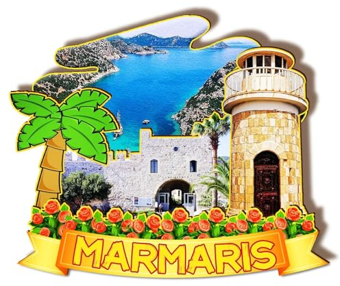 Orlaybar Marmaris Turkey Decorative Magnet 3D Refrigerator City Travel Souvenir Tourist Gifts Handmade Craft Fridge Magnet Home Decoration -798