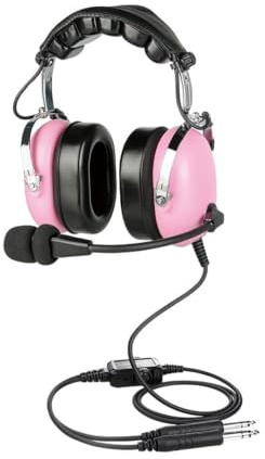 General Aviation Kinder-Headset mit Mikrofon mit Geräuschunterdrückung | Komfortable Ohrdichtungen, verstellbares Kopfband, inklusive Headset-Tasche