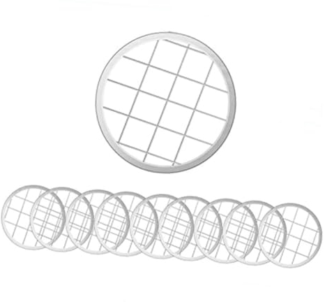 Generic 10pcs Mason Jar Floral Grid Insert Lids Stainless Steel Flower Frog Grids 70mm Size for Flower Arranging in Wide Mouth Jars Organizer