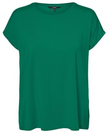 VERO MODA Damen VMAVA Plain SS TOP GA JRS NOOS T-Shirt, Bosphorus, Small