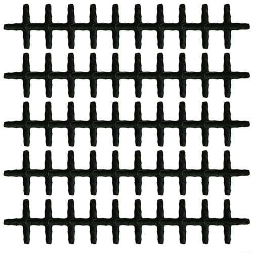 Gbtdoface 50 Stück 4 mm Mikro-Bewässerungsrohr-Sprühzubehör, 4/7 mm PVC-Sprinkler-Bewässerungsschlauch, Antelco-Rohr, Stachelrohr, Gartenbewässerungsanschluss