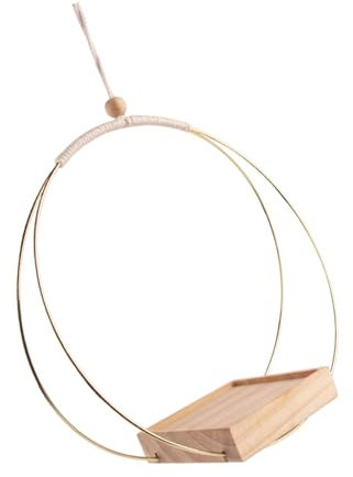 Limtula Macetas colgantes para plantas colgantes, bandeja de madera para interiores y exteriores, decoración del hogar, colgador de plantas de techo, jardín, interior y exterior
