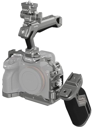 SMALLRIG Kit de Jaula para Sony a7R V / a7 IV / a7S III, Cage Avanzada HawkLock de Liberación Rápida con Top Handle, Side Handle, Soporte para Monitor, Abrazadera de Cable para HDMI - 4539
