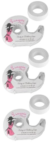 SOIMISS 6pezzi Nastro Biadesivo Per Abbigliamento Nastro Trasparente Antiscivolo Per Sostegno Cinturini e Adatto Per Donne Occasione Di Eventi e Sportivi