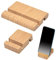 HDGSAFD Confezione da 2 Supporti per Telefono Cellulare E Tablet, Supporto per Telefono Cellulare in Legno, Supporto da Tavolo Creativo, Supporto Base Multifunzionale per Telefono Cellulare