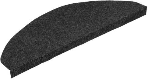 vidaXL Stufenmatten Selbstklebend 20 STK. Schwarz 65x22,5x3,5 cm